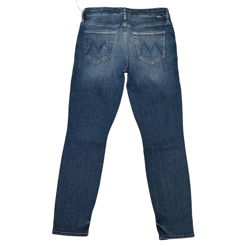 Mother Jeans Womens 29 Blue High Waisted Looker Crop Bake Sale Brawl Denim NWT - Picture 2 of 11